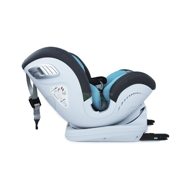 Автокресло "TOREGO" DRIVE JM05  (от 0 до 25 кг с системой ISOFIX) съемная база Серый/Бирюзовый