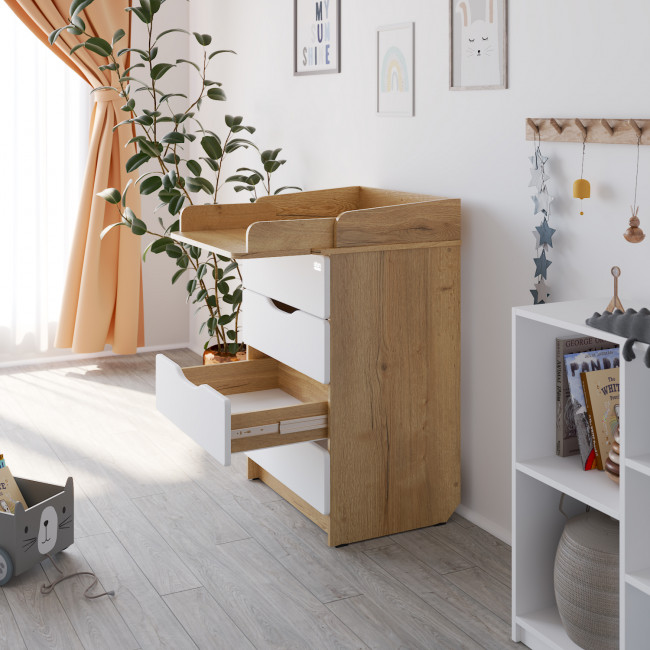 Комод серия Сириус WOOD 604 дуб галифакс